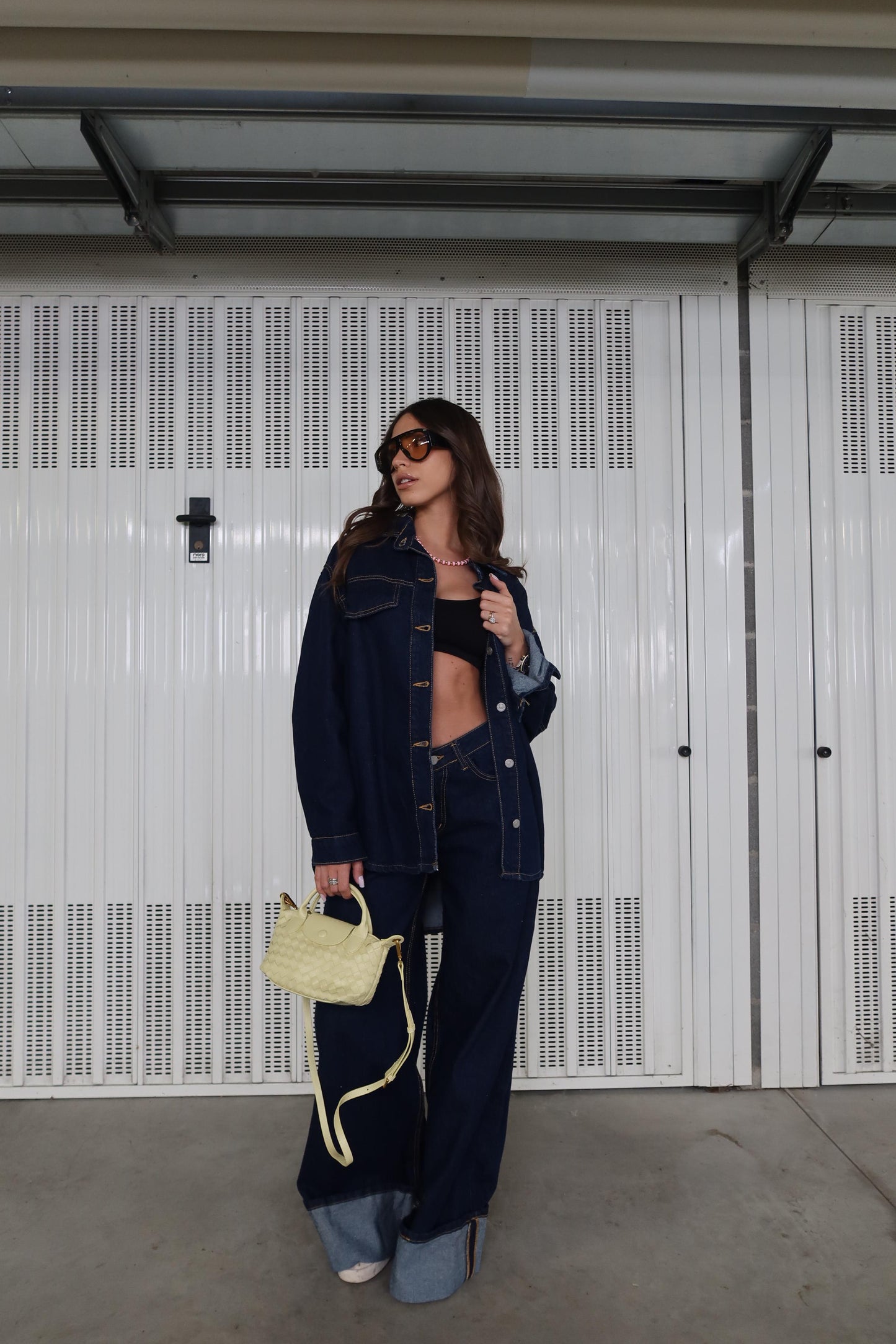 Denim Coordset White