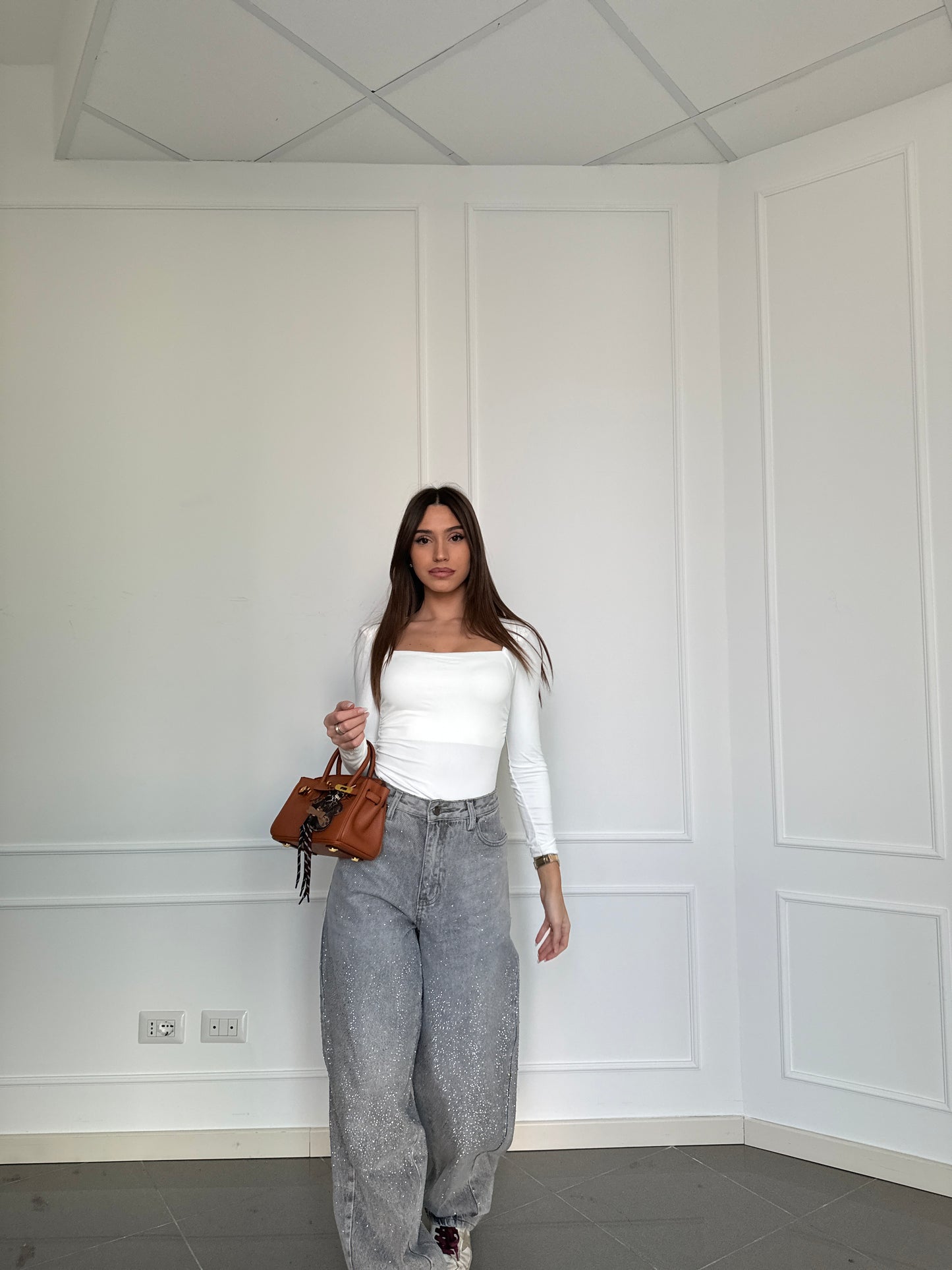 Sparkle Baggy Jeans