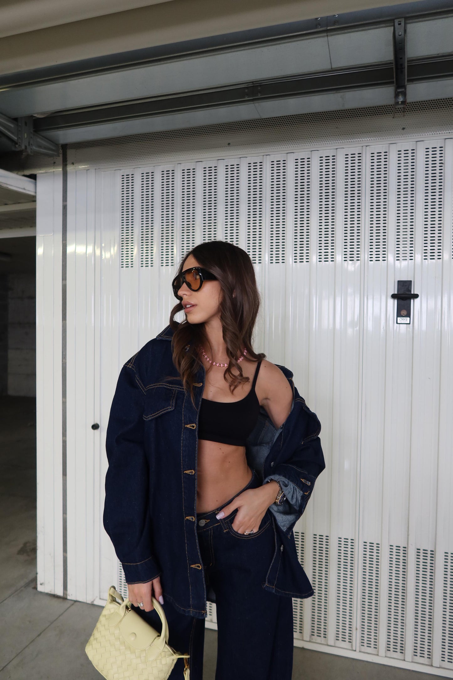 Denim Coordset White