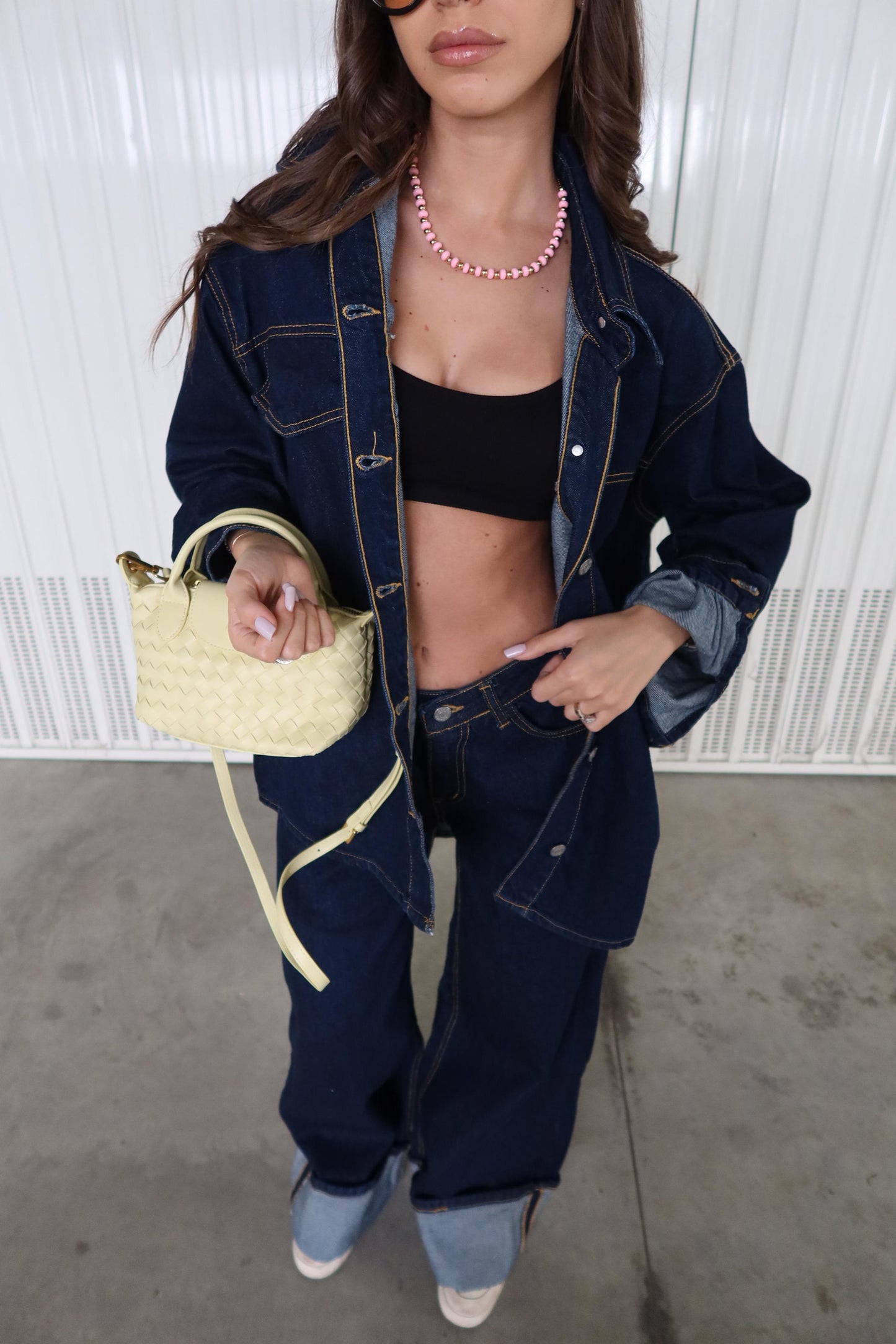 Denim Coordset White