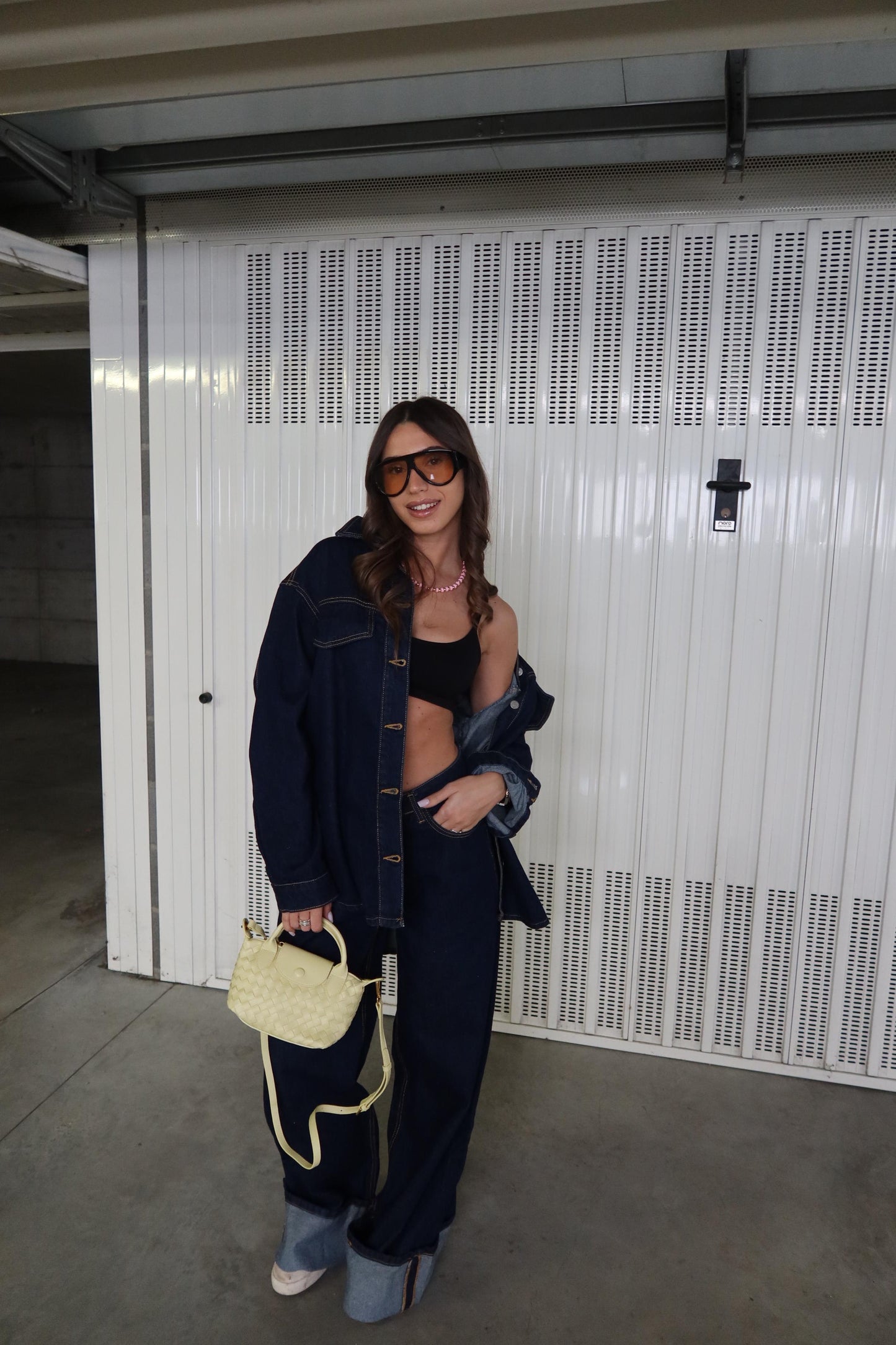 Denim Coordset White