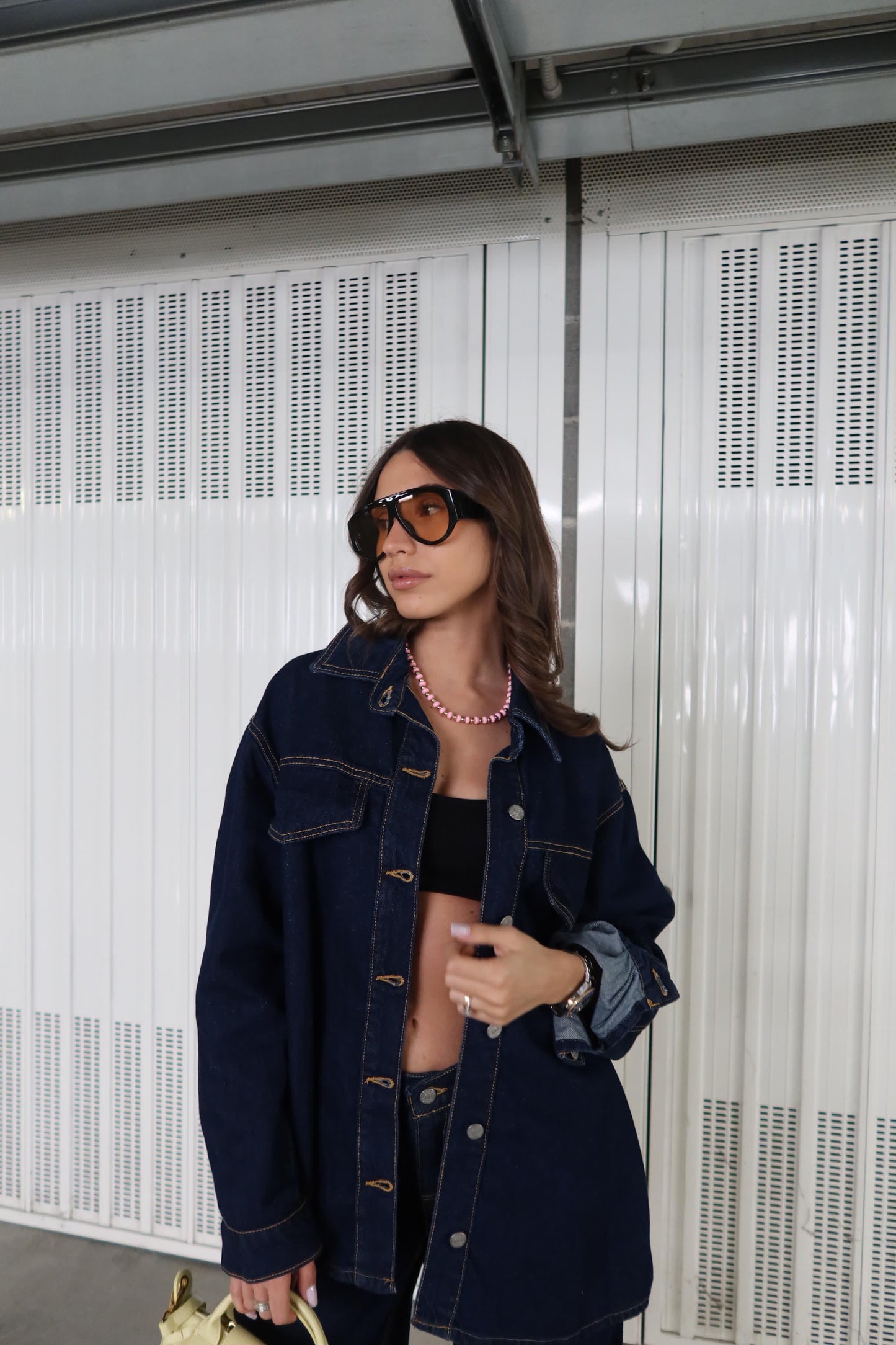 Denim Coordset White