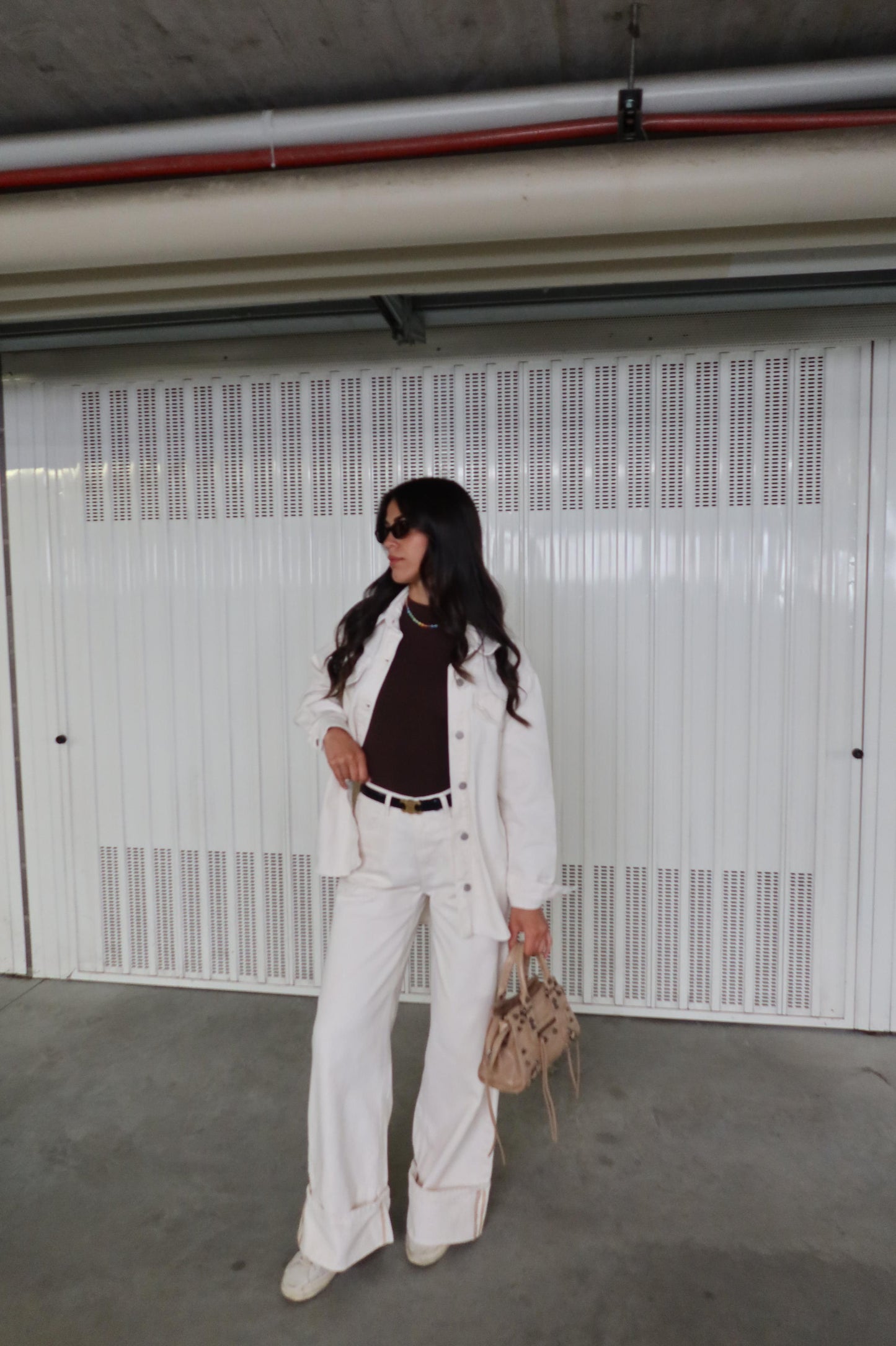 Denim Coordset White