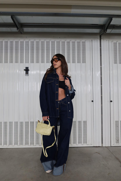 Denim Coordset White