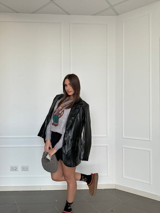 Leather Blazer