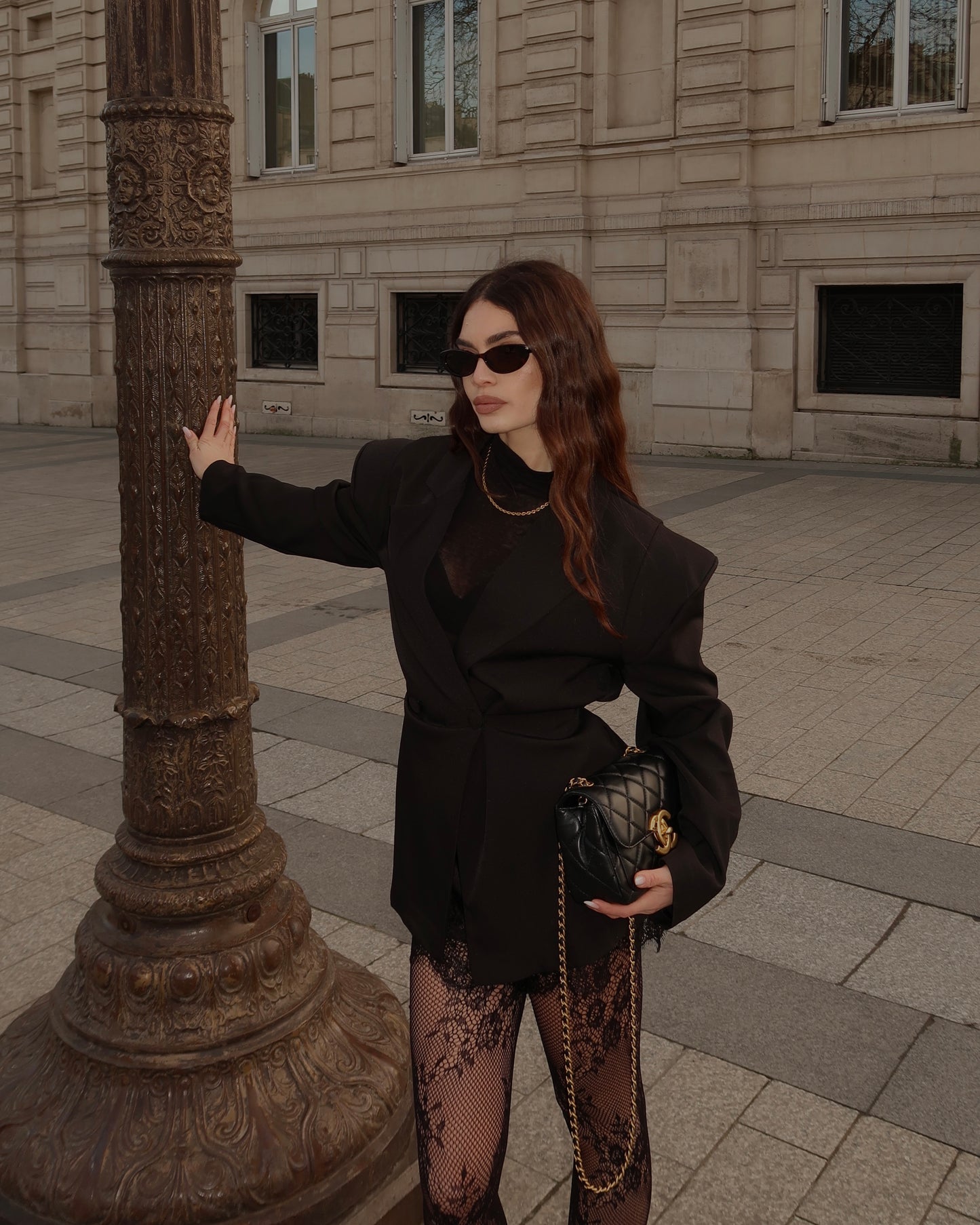 Lace collant