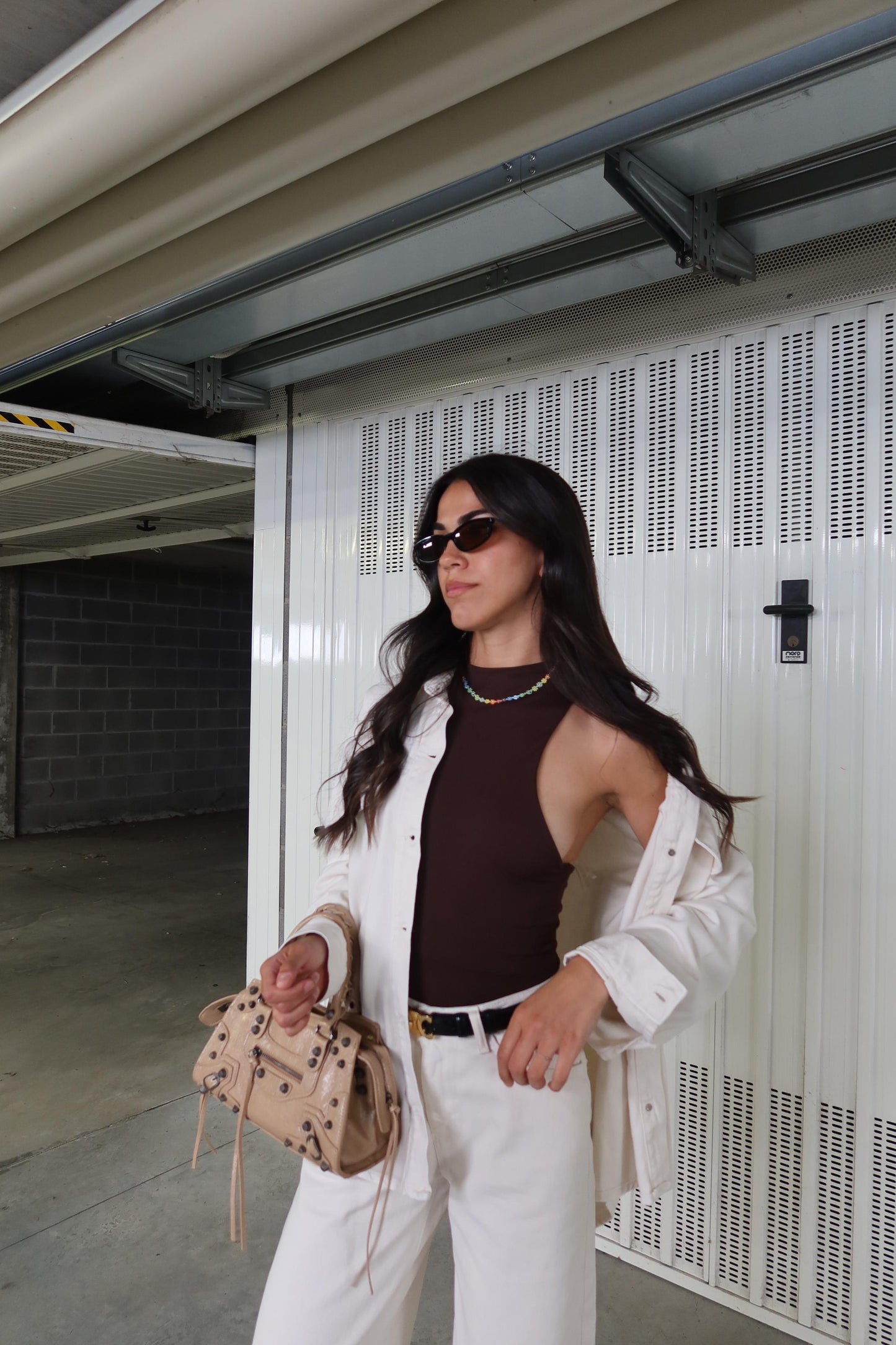 Denim Coordset White