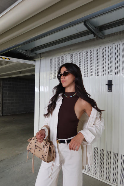 Denim Coordset White