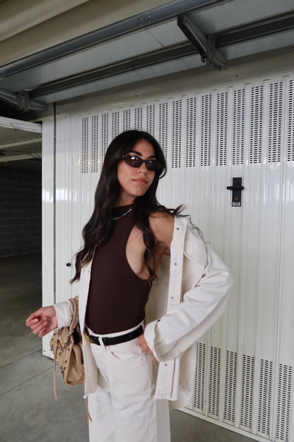 Denim Coordset White