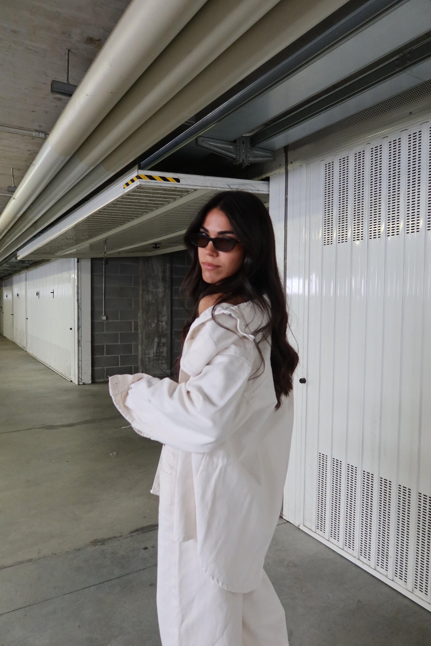 Denim Coordset White