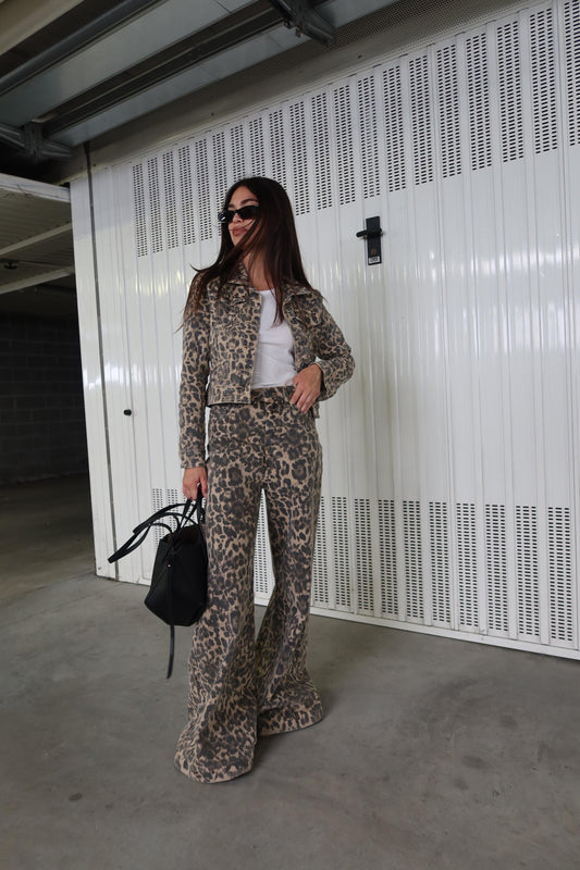Denim Leopard Coordset