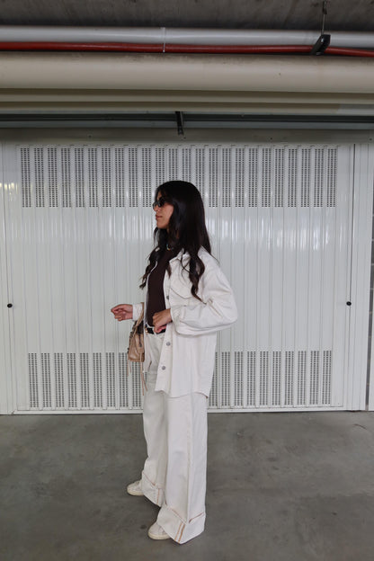 Denim Coordset White