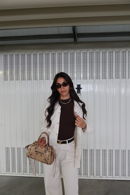 Denim Coordset White
