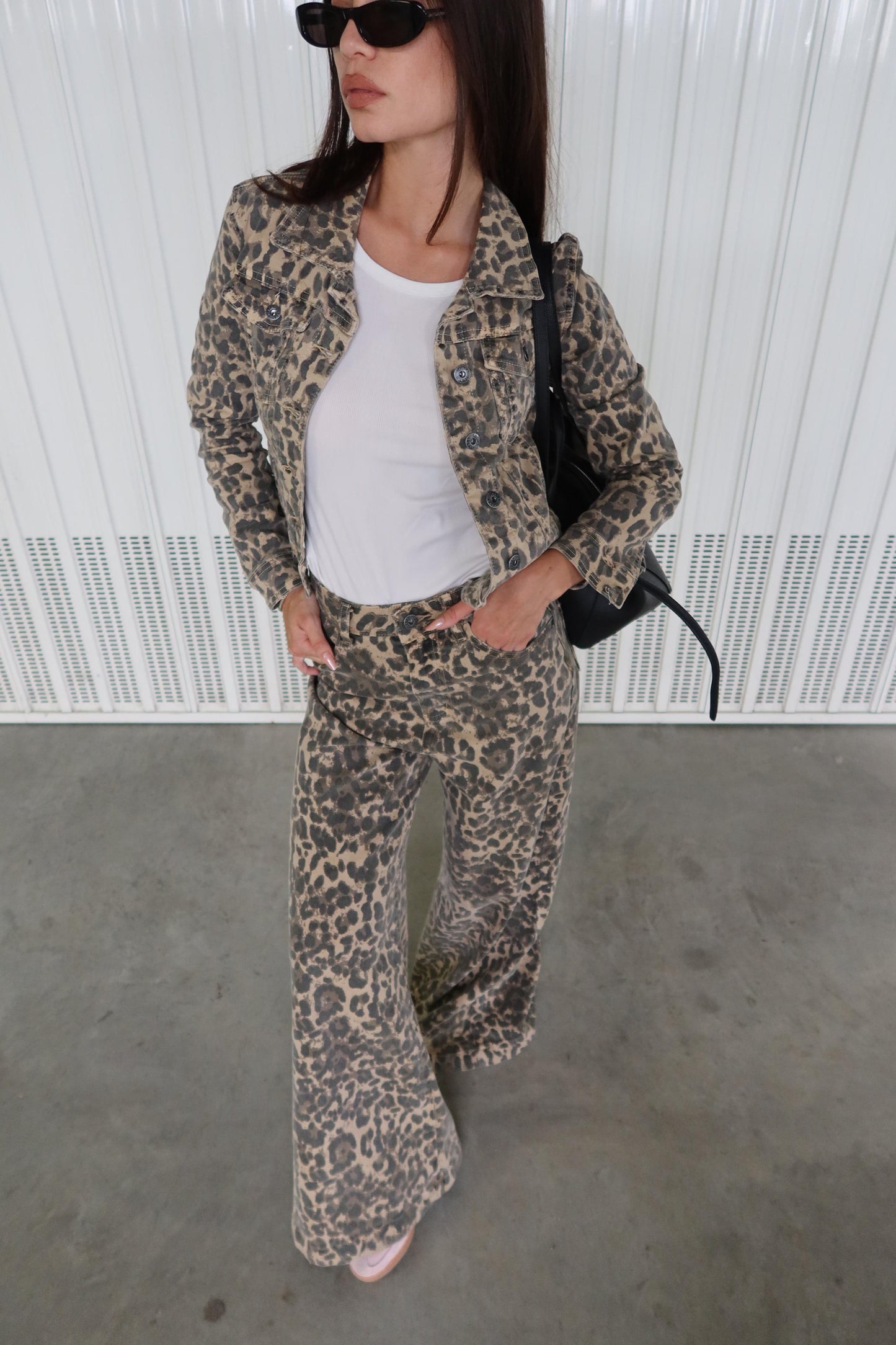 Denim Leopard Coordset