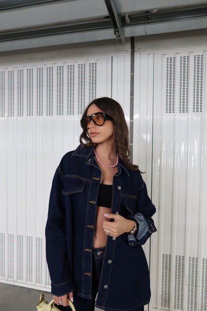 Denim Coordset White