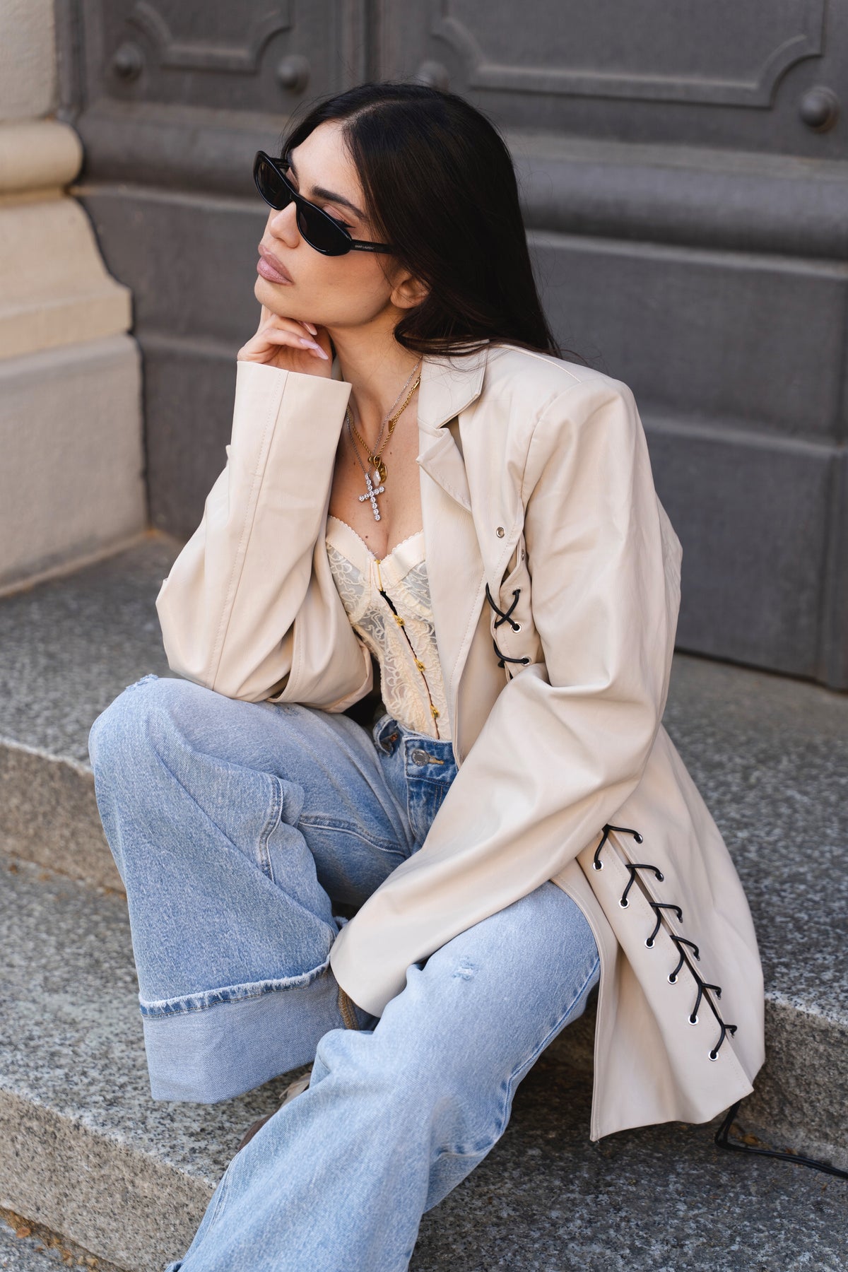 Leather Blazer