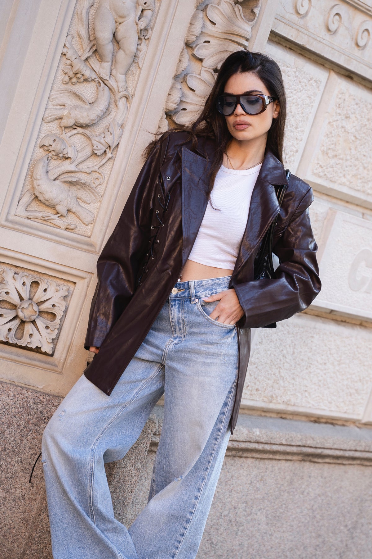 Leather Blazer